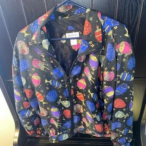 Vintage Bogari silk jacket with fabregé egg print